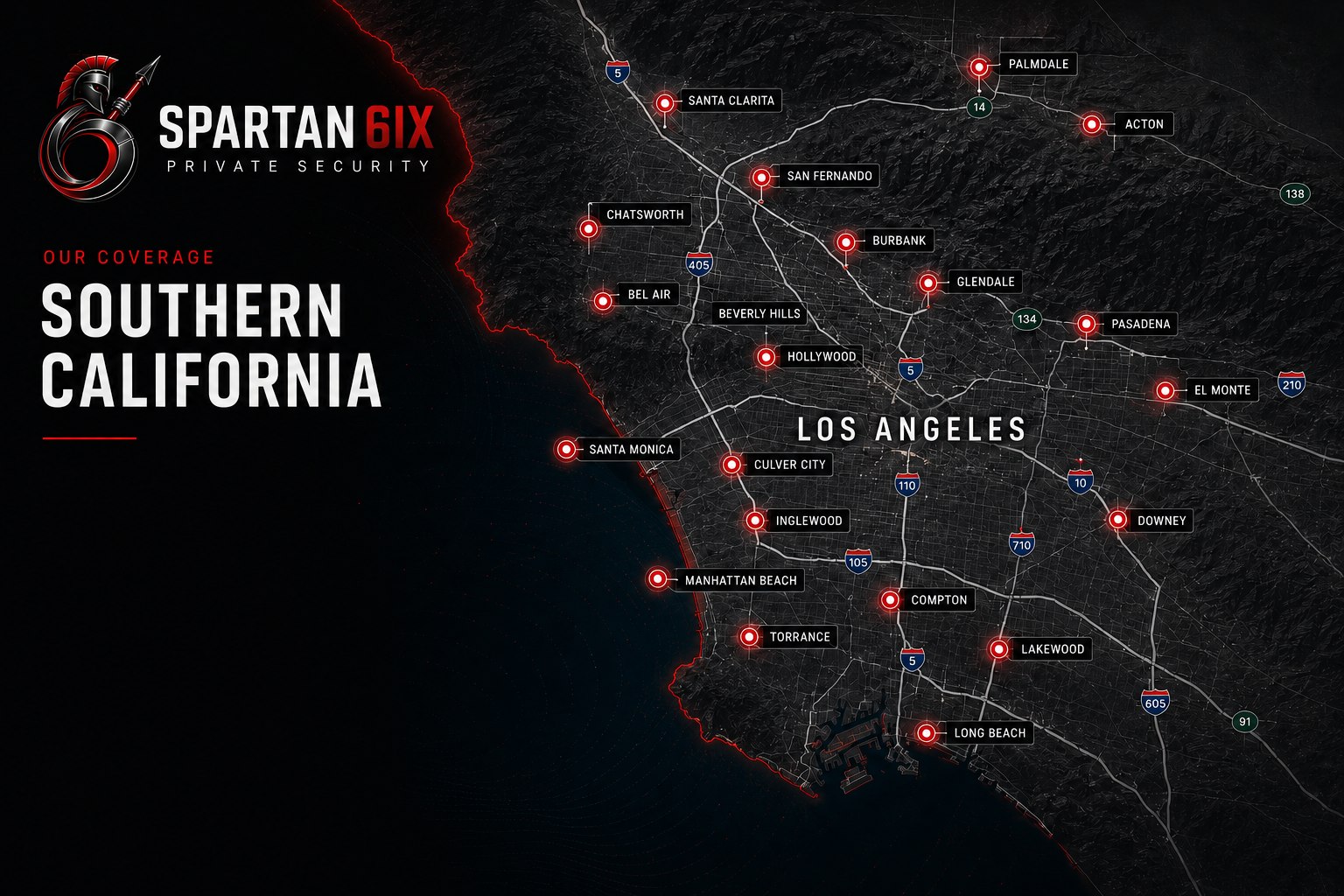 Southern California coverage map